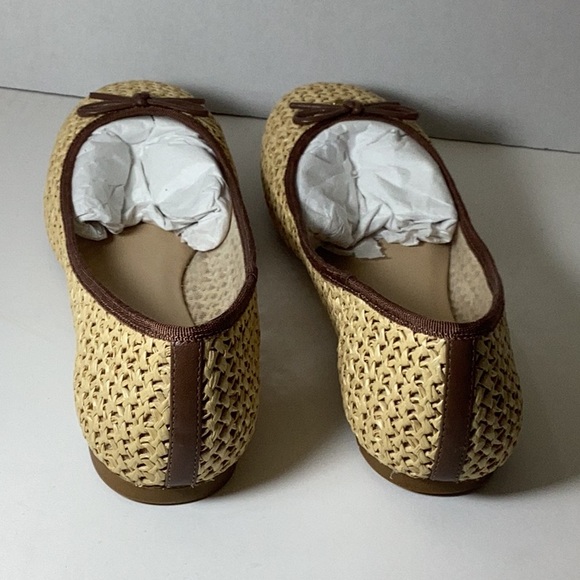 COACH Women's Abigail C Raffia Ballet Flats - Picture 9 of 13